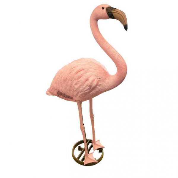 Álló Flamingó 90 cm - Élethű Műanyag Madárfigura
