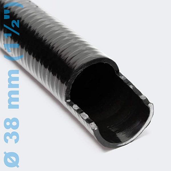 Prémium spirál tömlő bordás tömlő Continental PVC 38 mm (1m)
