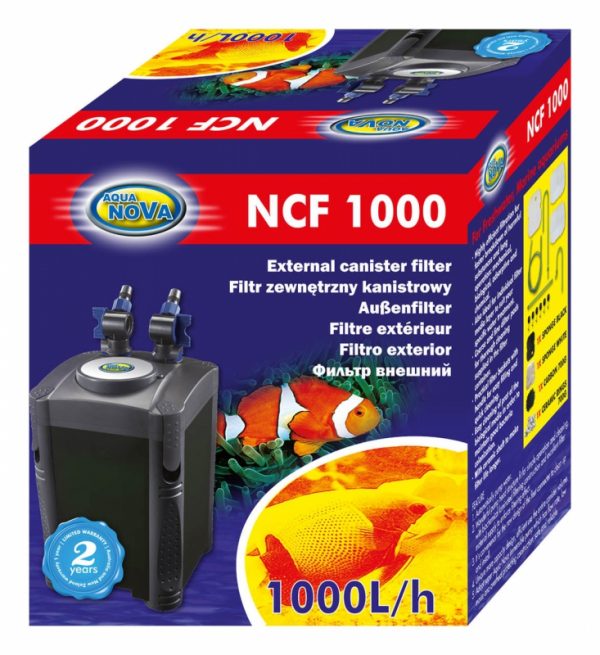 Aqua Nova NCF-1000 akváriumi külső szűrő 1000l/h (20W) 300l