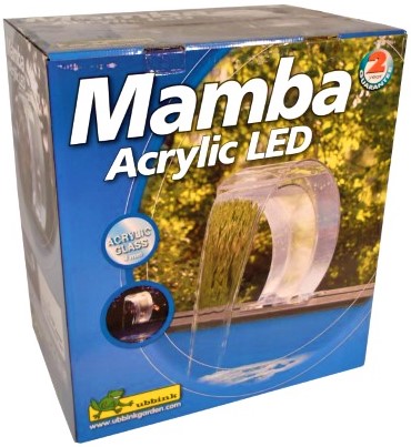 Ubbink Mamba vízeséselem - AKRIL LED világítással