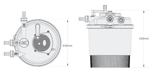 AquaForte GPF-20000 nyomásszűrő 36W UVC - Image 7