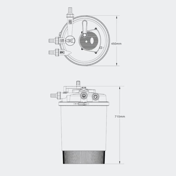 AquaForte GPF-30000 nyomásszűrő 55W UVC - Image 4