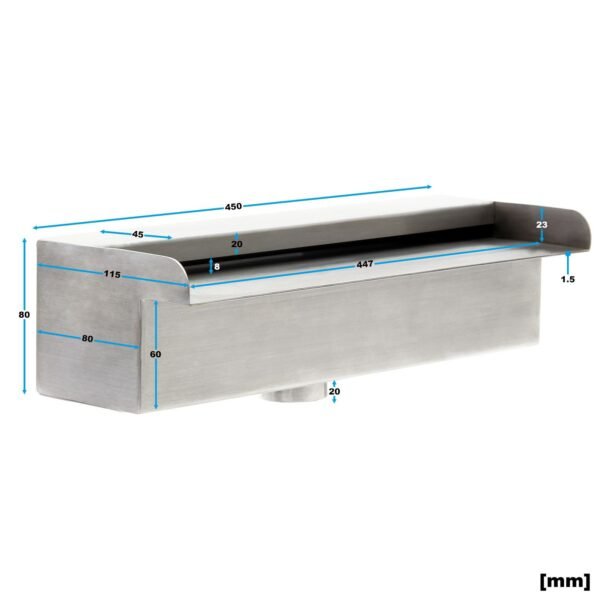 Cascade vízesés 45cm távírányítható LED világítással - Image 2