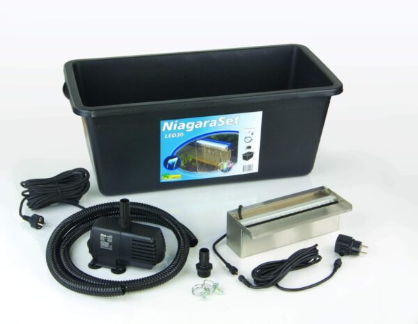 Vízeséselem Niagara LED 30cm szett Xtra2300l/h pumpa+ Quadro I+ kiegészítők