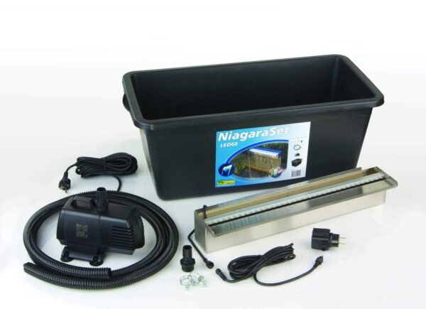 Vízeséselem Niagara LED 60cm szett Xtra3900l/h pumpa+ Quadro I+ kiegészítők