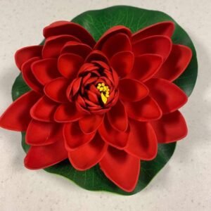 Élethű polifoam nagy tavirózsa 18cm, Piros