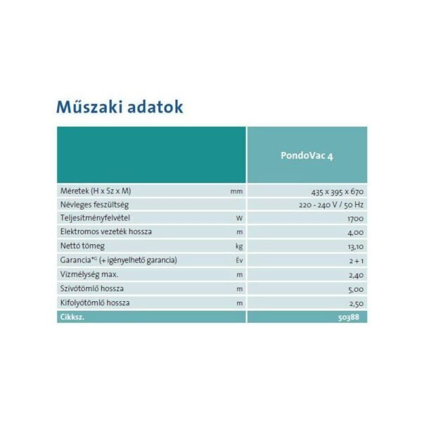 OASE  Pondovac 4 tóporszívó iszapszívó (1800W) - Image 8