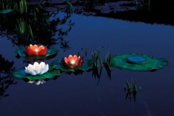 Pontec PondoSolar Lily LED Set 3 - Napelemes úszó LED világítás - Image 2