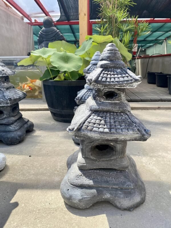 Japán kő pagoda kétszintes - Image 2