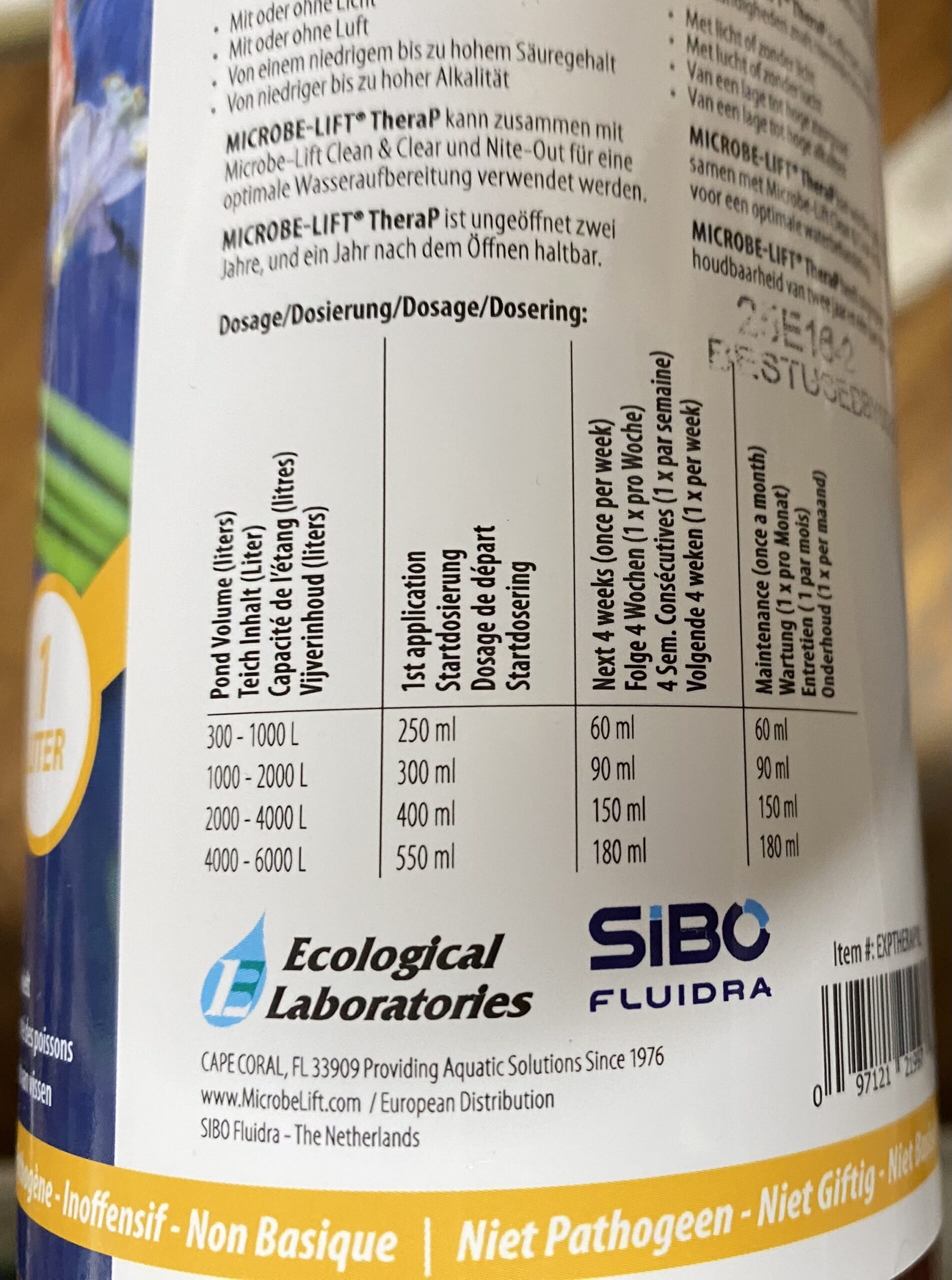 Microbe-Lift TheraP probiotikum halaknak 1 liter